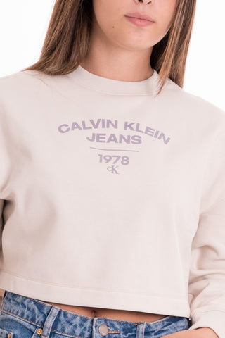 CALVIN KLEIN JEANS W VARSITY LOGO CREWNECK J221334