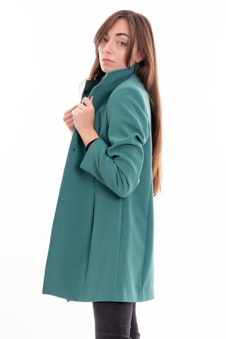 MARKUP W CAPPOTTO MIDI IN DOPPIO CREPE CON MANICHE LUNGHE MW24603