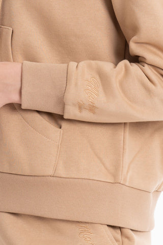 MARKUP W FELPA CON CAPPUCCIO E ZIP CON RICAMO LOGO MW562004