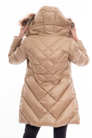 BLAUER W WATERPROOF JACKET / LONG TRENCH COAT WITH DOWN PADDING INTERIOR BISCUITS COLOR BLDK03140 006047 320TU