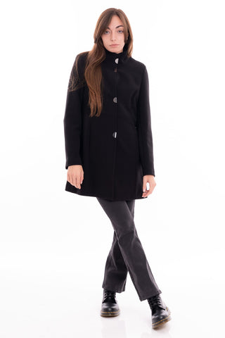 MARKUP W CAPPOTTO MIDI IN DOPPIO CREPE CON MANICHE LUNGHE MW24603