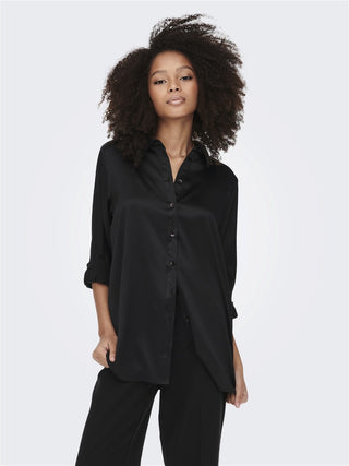ONLY W VICTORIA LS LOOSE SATIN SHIRT 15279352