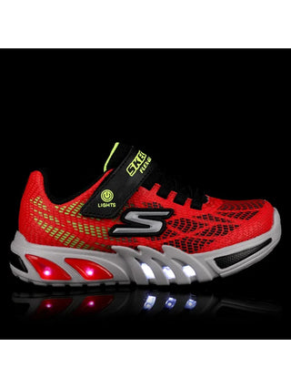 SKECHERS SPORTS SHOES FLEX GLOW ELITE VORLO JR 400137L RDBK
