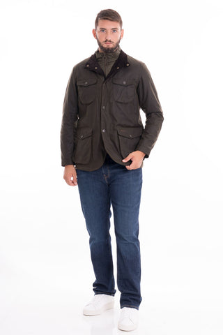 BARBOUR M OGSTON WAX JACKET COTTON OUT MWX0700 OL51