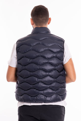 BLAUER M SMANICATO IMBOTTITO DI OVATTA COLORE INTERNO ACQUAMARINA BLUX02085 005958 888AQ