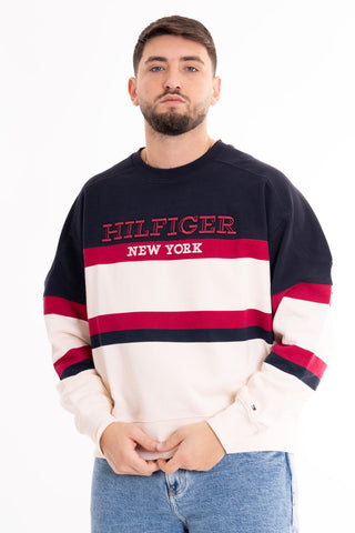 TOMMY HILFIGER M FELPA MONOTYPE COLOR BLOCK SWEATSHIRT MW33663 AEF