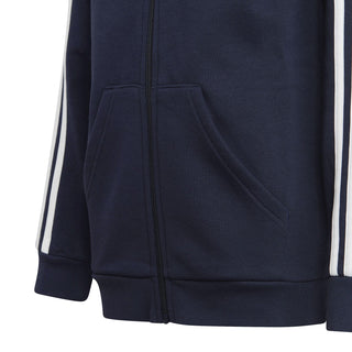 ADIDAS 3STRIPES FULL ZIP HOODIE JR IC0600