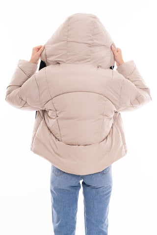 CALVIN KLEIN JEANS W LOGO DRAWSTRING SHORT PUFFER J221901