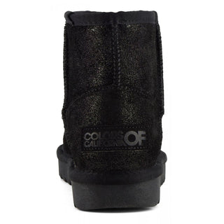 COLORS OF CALIFORNIA W UGG BOOT IN GLITTER SUEDE YW001GLI BKBK