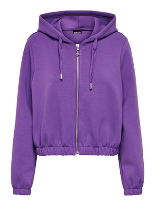 ONLY W SWEATSHIRT SCARLETT LONG SLEEVES SATEEN HOODY SWEAT 15303845