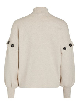 VILA W OLIVINJA L/S DETAIL KNIT 14088035