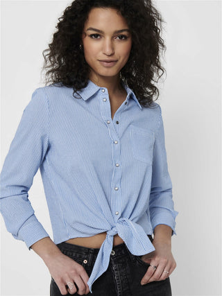 ONLY CAMICIA LECEY LONG SLEEVES KNOT DONNA 15195910 CDB