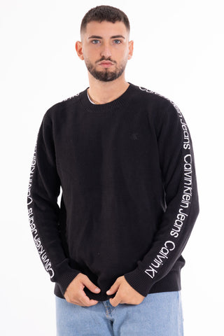 CALVIN KLEIN JEANS M LOGO TAPE CN SWEATER J323808