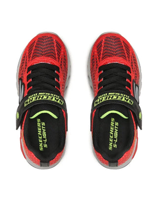 SKECHERS SPORTS SHOES FLEX GLOW ELITE VORLO JR 400137L RDBK
