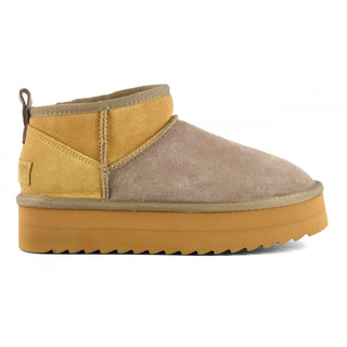 COLORS OF CALIFORNIA W PLATFORM WINTER BOOT IN SUEDE MIX YWPLA02 TAU