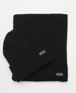 BARBOUR CCRIMDON BEANIE & SCARF MGS0019  BK11