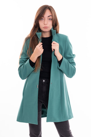 MARKUP W CAPPOTTO MIDI IN DOPPIO CREPE CON MANICHE LUNGHE MW24603
