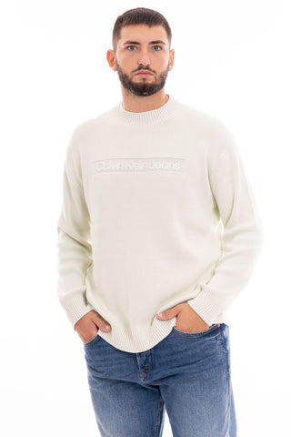 CALVIN KLEIN JEANS M INSTIT SWEATER HIGH NECK EMBRO J323982
