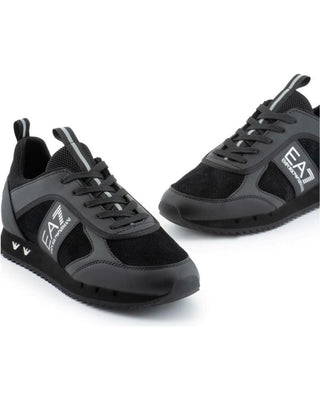 EA7 M SNEAKERS BLACK&WHITE SUEDE X8X027 XK347 S336