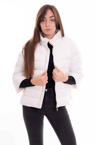 MARKUP W NYLON DOWN JACKET WITH 3/4 SLEEVES MW24002