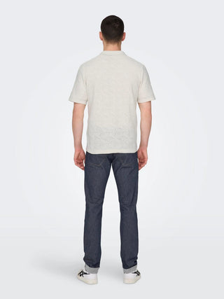 ONLY&SONS CAMICIA DENVER LIFE REG 12 SHORT SLEEVE KNIT UOMO 22028578 CLA