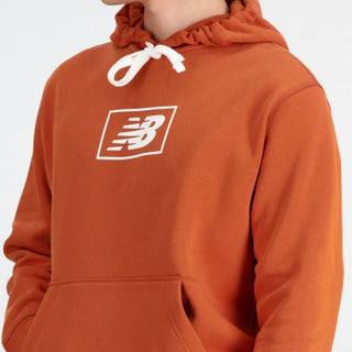NEW BALANCE ESSENTIAL BRUSHED BACK HOODIE MT33520ROX