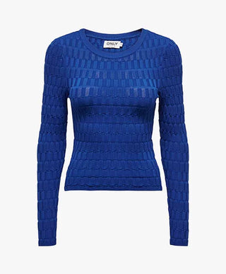 ONLY MAGLIONE KIRA LONG SLEEVES STRUCTURE O-NECK KNIT DONNA 15311543 STW