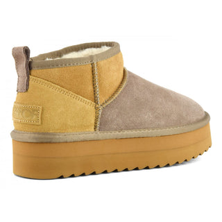 COLORS OF CALIFORNIA W PLATFORM WINTER BOOT IN SUEDE MIX YWPLA02 TAU