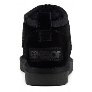 COLORS OF CALIFORNIA W SHORT WINTER BOOT IN SUEDE YW078 BLA