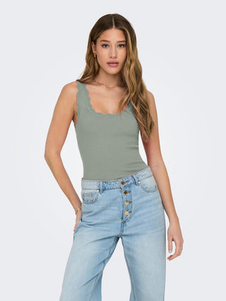 JACQUELINE DE YONG WOMEN'S TOP NANNA SCALLOP EDGE 15290585 JDI