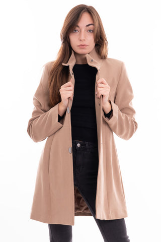 MARKUP W CAPPOTTO MIDI IN DOPPIO CREPE CON MANICHE LUNGHE MW24603
