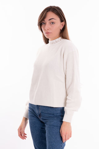 CALVIN KLEIN JEANS W LOGO INTARSIA LOOSE SWEATER J222255