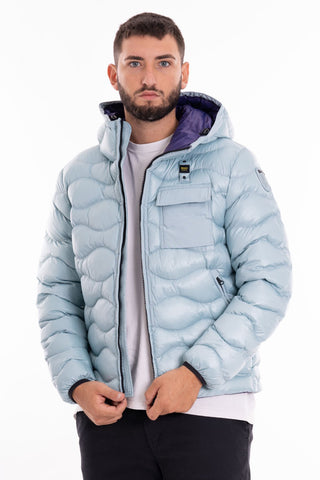 BLAUER M SHORT JACKET PADDED WITH INTERNAL WADDING BLUE PURPLE COLOR BLUC02084 005958 963VU