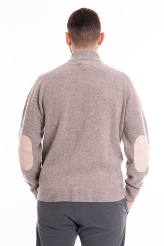 BARBOUR M ESSENTIAL PATCH ZIP THROUGH KNITWEAR MKN0731 ST16