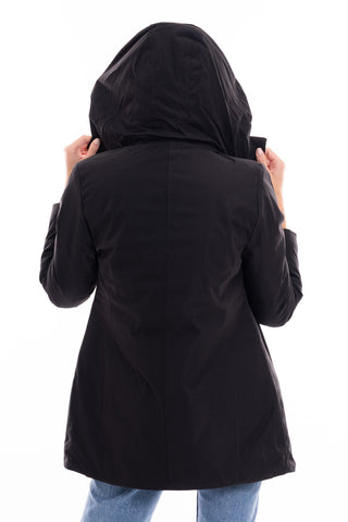 MARKUP W GIUBBINO MIDI TESSUTO TECNICO CON CAPPUCCIO MW24008