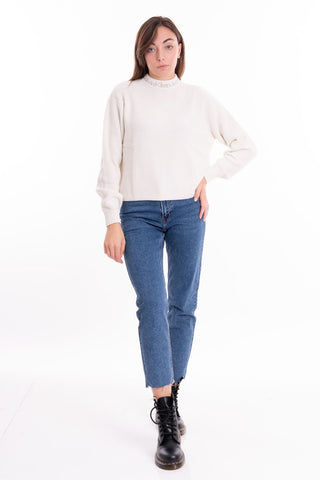 CALVIN KLEIN JEANS W LOGO INTARSIA LOOSE SWEATER J222255