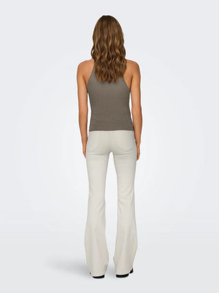 ONLY TOP GEMMA SL SCALLOP HLTNECK DONNA 15317710 WLT