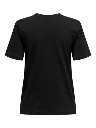 ONLY T-SHIRT TRIBE LIFE SHORT SLEEVES POCKET WOMEN 15315348 BLK