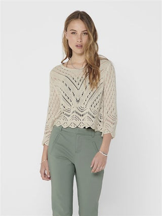 JACQUELINE DE YONG W NEW SUN 3/4 CROPPED PULLOVER 15212788