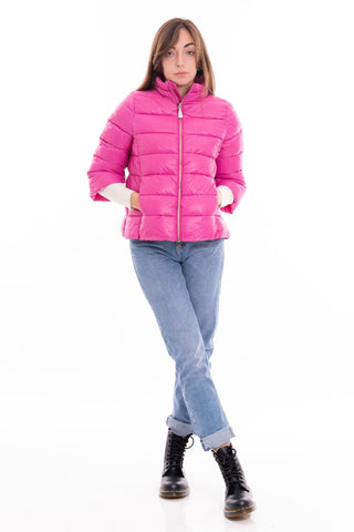 MARKUP W NYLON DOWN JACKET WITH 3/4 SLEEVES MW24002