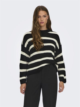 JACQUELINE DE YONG W JUSTY LONG SLEEVES STRIPE PULLOVER KNIT 15264902