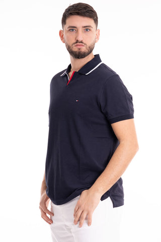 TOMMY HILFIGER M POLO RWB TIPPED V COLLAR  REGULAR MW34772 DW5