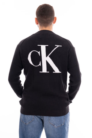 CALVIN KLEIN JEANS M BLOWN UP CK MOCK SWEATER J324507