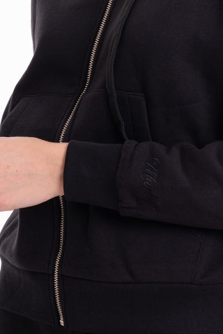 MARKUP W FELPA CON CAPPUCCIO E ZIP CON RICAMO LOGO MW562004