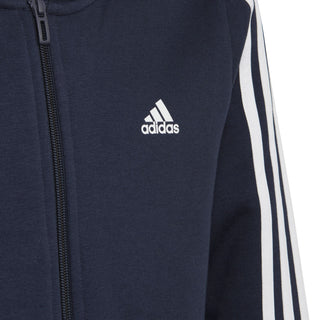 ADIDAS 3STRIPES FULL ZIP HOODIE JR IC0600
