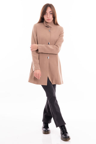 MARKUP W CAPPOTTO MIDI IN DOPPIO CREPE CON MANICHE LUNGHE MW24603
