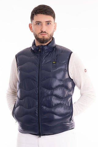 BLAUER MEN'S SLEEVELESS PADDED WADDING JACKET BLUX02058 005958 888