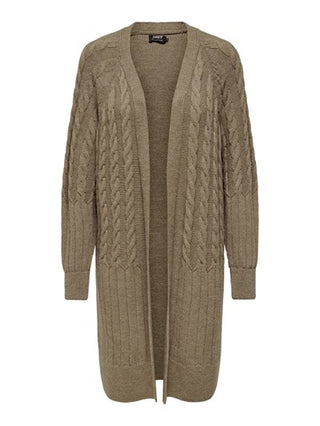 ONLY W LONG SWEATER LEISE LS CABLE CARDIGAN KNT 15304299