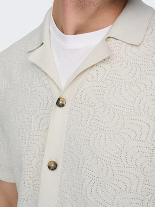 ONLY&SONS CAMICIA DENVER LIFE REG 12 SHORT SLEEVE KNIT UOMO 22028578 CLA