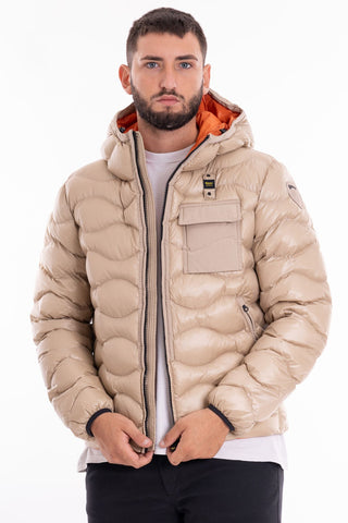 BLAUER M SHORT JACKET PADDED WITH WADDING INTERIOR PUMPKIN CREAM COLOR BLUC02084 005958 320CZ